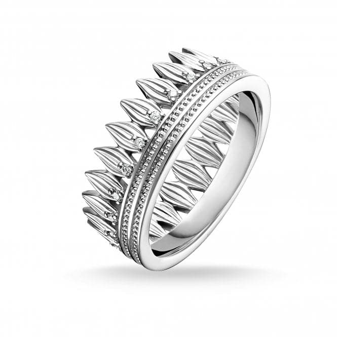 Sterling Silver White Leaf Ring TR2282 - 051 - 14Thomas Sabo Sterling SilverTR2282 - 051 - 14 - 48