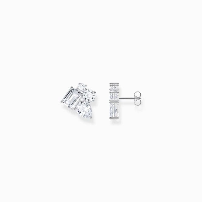 Sterling Silver White Mixed Stones Stud Earrings H2275 - 051 - 14Thomas Sabo Sterling SilverH2275 - 051 - 14