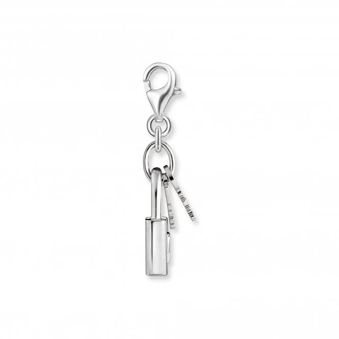 Sterling Silver White Padlock Charm Pendant 1875 - 051 - 14Thomas Sabo Charm Club1875 - 051 - 14