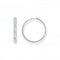 Sterling Silver White Pavé Stones Earrings CR671 - 051 - 14Thomas Sabo Sterling SilverCR671 - 051 - 14