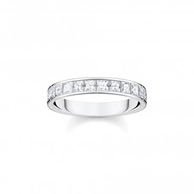 Sterling Silver White Pavé Stones Ring TR2358 - 051 - 14Thomas Sabo Sterling SilverTR2358 - 051 - 14 - 48