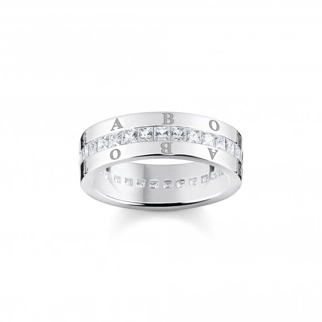 Sterling Silver White Pavé Stones Ring TR2361 - 051 - 14Thomas Sabo Sterling SilverTR2361 - 051 - 14 - 48