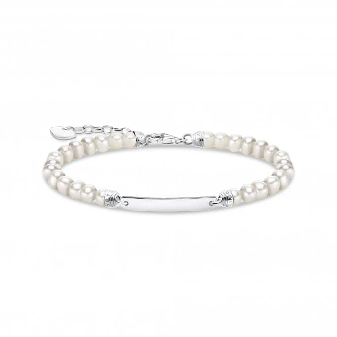 Sterling Silver White Pearls Bracelet A2042 - 082 - 14 - L19VThomas Sabo Sterling SilverA2042 - 082 - 14 - L19V