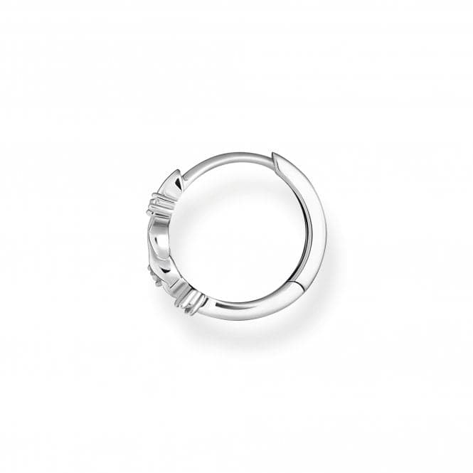 Sterling Silver White Single Hoop Earring CR681 - 051 - 14Thomas Sabo Charm Club CharmingCR681 - 051 - 14