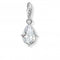 Sterling Silver White Stone Droplet Charm Pendant 1848 - 051 - 14Thomas Sabo Charm Club1848 - 051 - 14