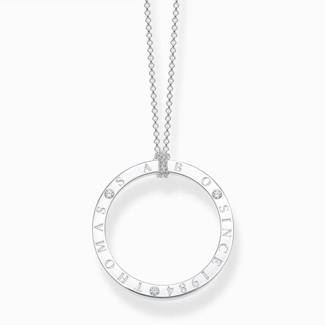 Sterling Silver White Stones Circle Necklace KE1877 - 051 - 14Thomas Sabo Sterling SilverKE1877 - 051 - 14