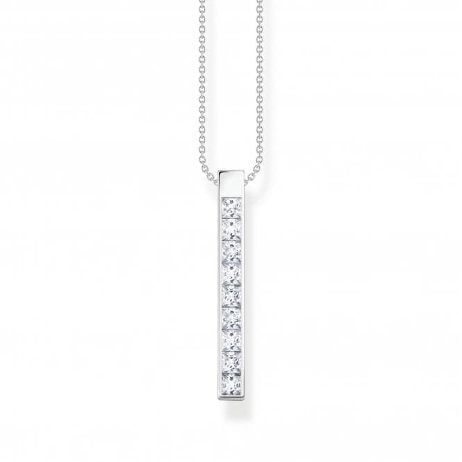 Sterling Silver White Stones Necklace KE2146 - 051 - 14 - L45VThomas Sabo Sterling SilverKE2146 - 051 - 14