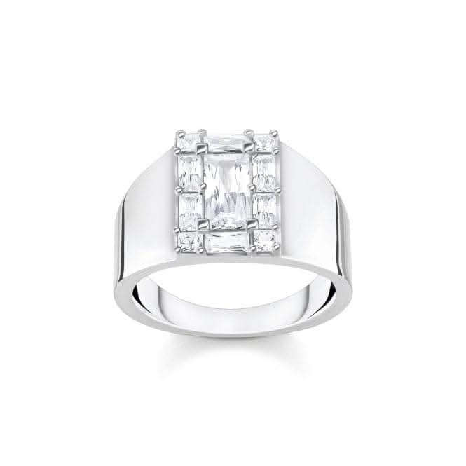 Sterling Silver White Stones Ring TR2363 - 051 - 14Thomas Sabo Sterling SilverTR2363 - 051 - 14 - 48
