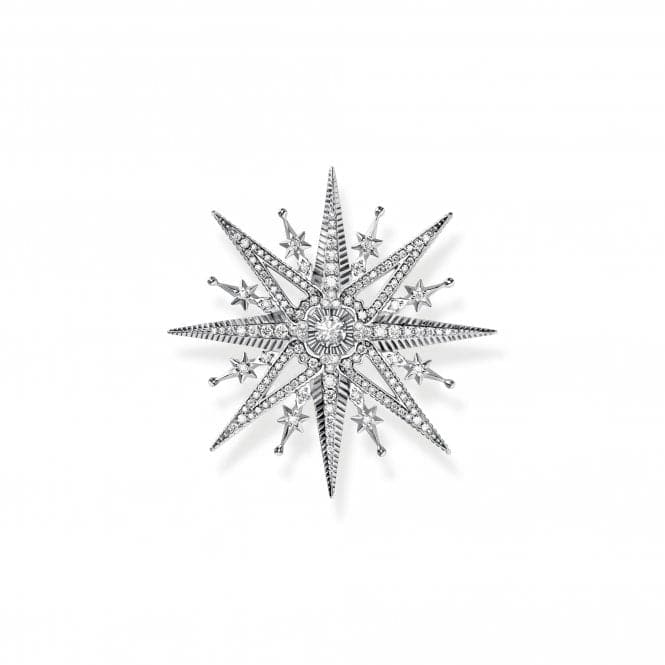 Sterling Silver White Stones Star Brooch X0281 - 822 - 14Thomas Sabo Sterling SilverX0281 - 822 - 14