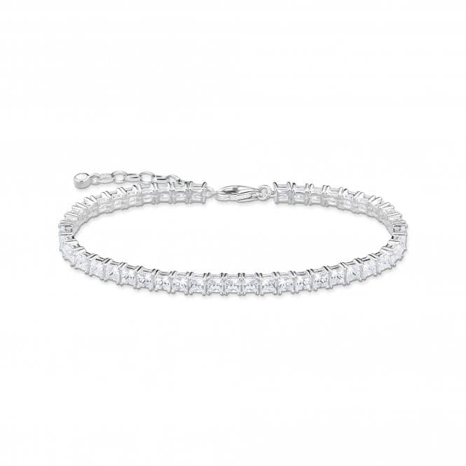 Sterling Silver White Tennis Bracelet A2029 - 051 - 14 - L19VThomas Sabo Sterling SilverA2029 - 051 - 14