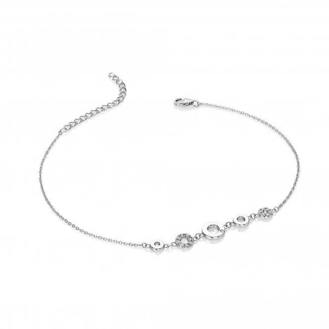 Sterling Silver White Topaz Balance Bracelet DL649Hot DiamondsDL649