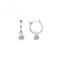 Sterling Silver White Topaz Drop Earrings DE628Hot DiamondsDE628