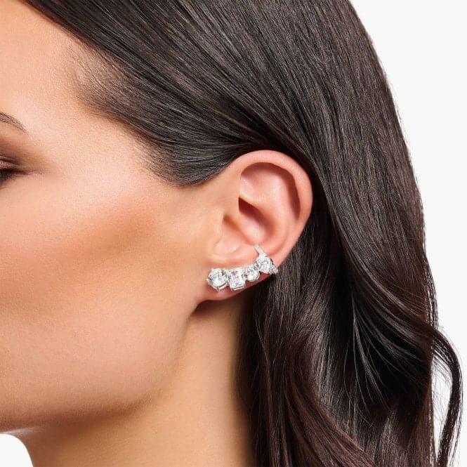 Sterling Silver White Zirconia Ear Climber Single Earring H2279 - 051 - 14Thomas Sabo Sterling SilverH2279 - 051 - 14