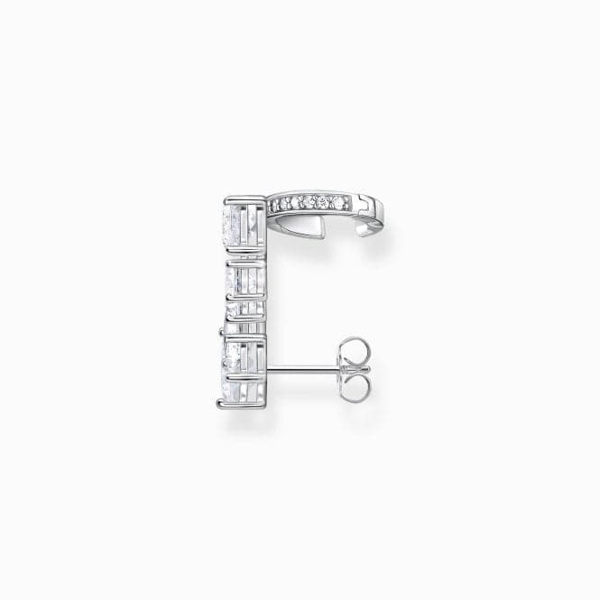 Sterling Silver White Zirconia Ear Climber Single Earring H2279 - 051 - 14Thomas Sabo Sterling SilverH2279 - 051 - 14