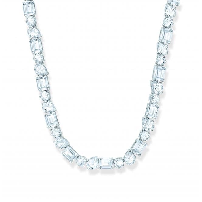 Sterling Silver White Zirconia Stones Choker Necklace KE2196 - 051 - 14 - L42VThomas Sabo Sterling SilverKE2196 - 051 - 14