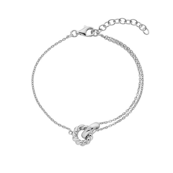 Sterling Silver Willow Rope Bracelet DL692Hot DiamondsDL692