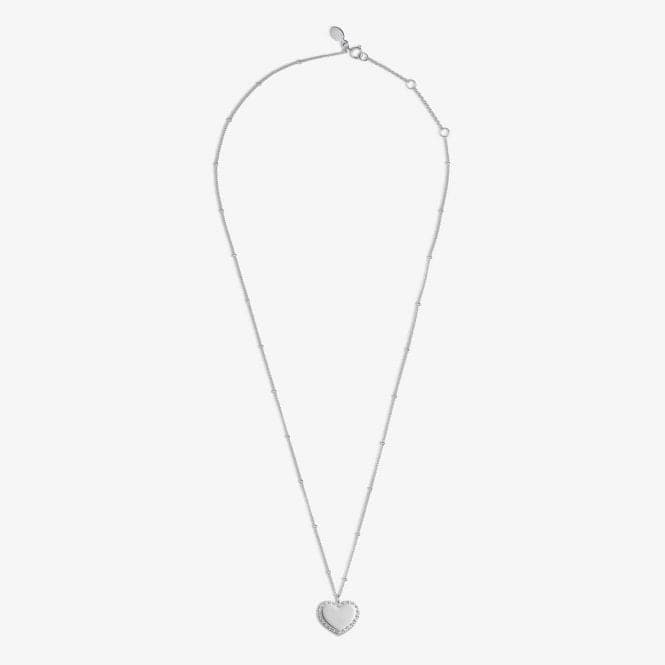 Sterling Silver Wonderful Mum Heart Pave 46cm + 5cm Necklace JJS0015Joma JewelleryJJS0015