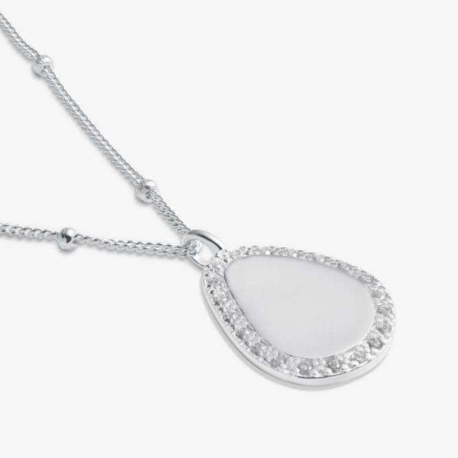 Sterling Silver Wonderful Sister Pebble Pave 46cm + 5cm Necklace JJS0017Joma JewelleryJJS0017