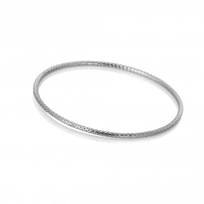 Sterling Silver Woven Bangle DC172Hot DiamondsDC172