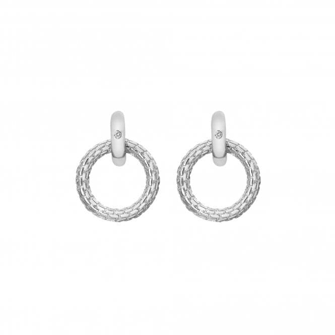 Sterling Silver Woven Earrings DE691Hot DiamondsDE691