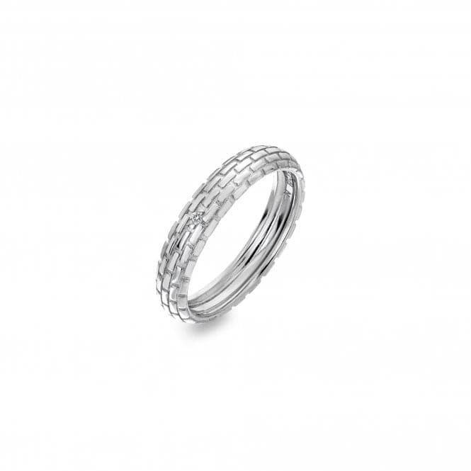 Sterling Silver Woven Ring DR234Hot DiamondsDR234/K