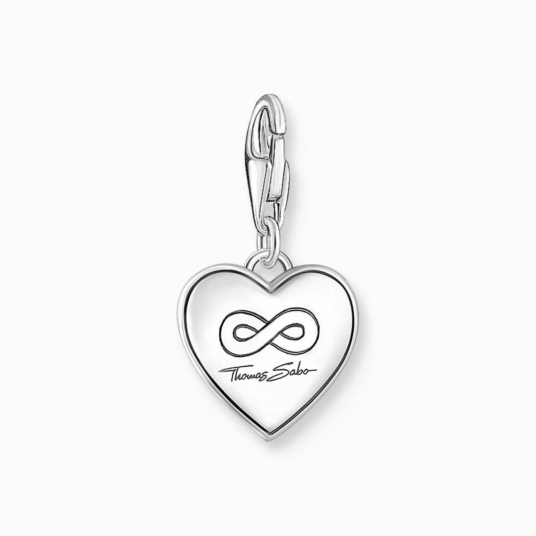 Sterling Silver "You & Me" Heart Charm 2206 - 691 - 7Thomas Sabo Charm Club Charmista2206 - 691 - 7