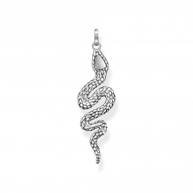 Sterling Silver Zirconia Blackened Snake Pendant PE945 - 643 - 11Thomas Sabo Sterling SilverPE945 - 643 - 11