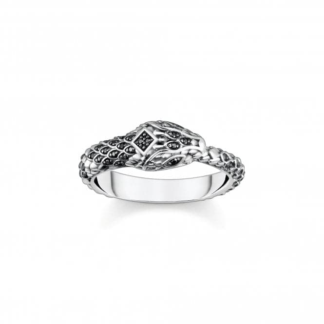 Sterling Silver Zirconia Blackened Snake Ring TR2419 - 643 - 11Thomas Sabo Sterling SilverTR2419 - 643 - 11 - 48