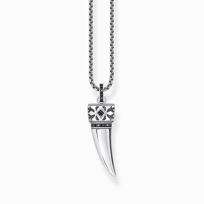 Sterling Silver Zirconia Blackened Wolf's Tooth With Stones Pendant KE2202 - 643 - 11Thomas Sabo Sterling SilverKE2202 - 643 - 11