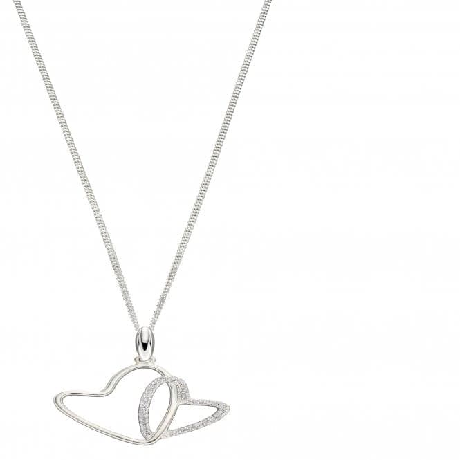 Sterling Silver Zirconia Heart Pendant P4841CBeginningsP4841C