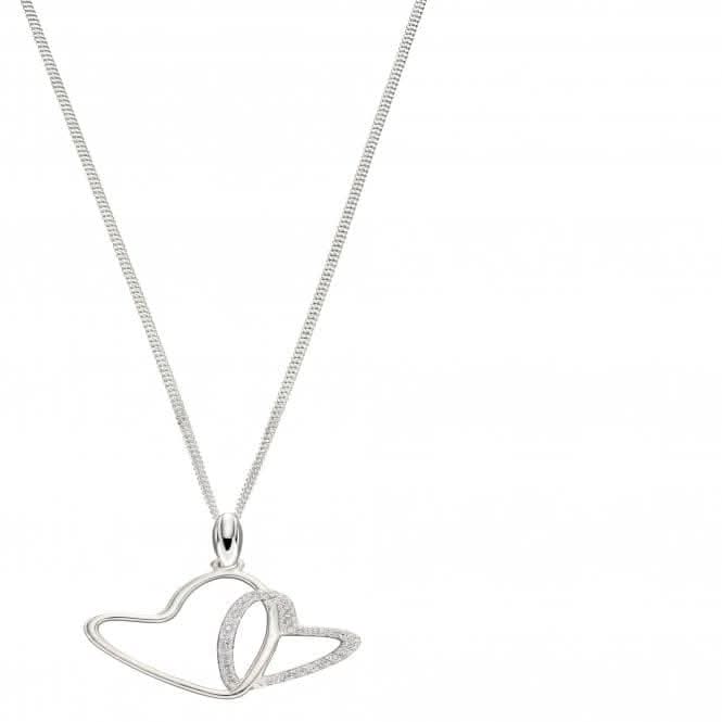 Sterling Zirconia Heart Pendant P4841C