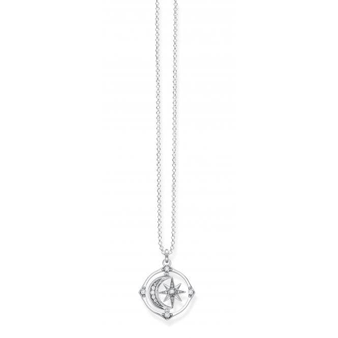 Sterling Silver Zirconia Moon & Stars Necklace KE1983 - 643 - 14 - L70Thomas Sabo Sterling SilverKE1983 - 643 - 14 - L70