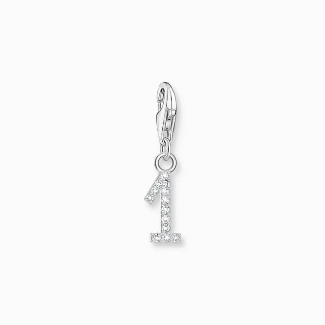 Sterling Silver Zirconia Number 1 Charm 2125 - 051 - 21Thomas Sabo Charm Club Charmista2125 - 051 - 21