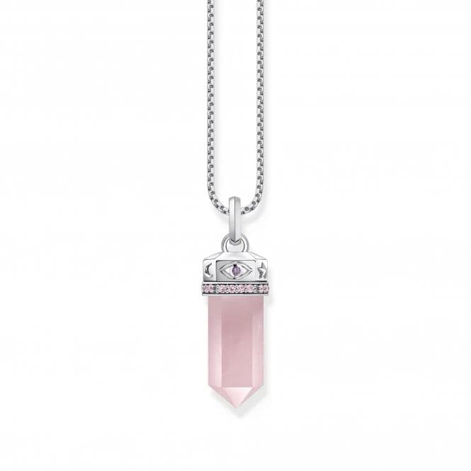 Sterling Silver Zirconia Rose Quartz Hexagonal Pendant PE955 - 640 - 9Thomas Sabo Sterling SilverPE955 - 640 - 9