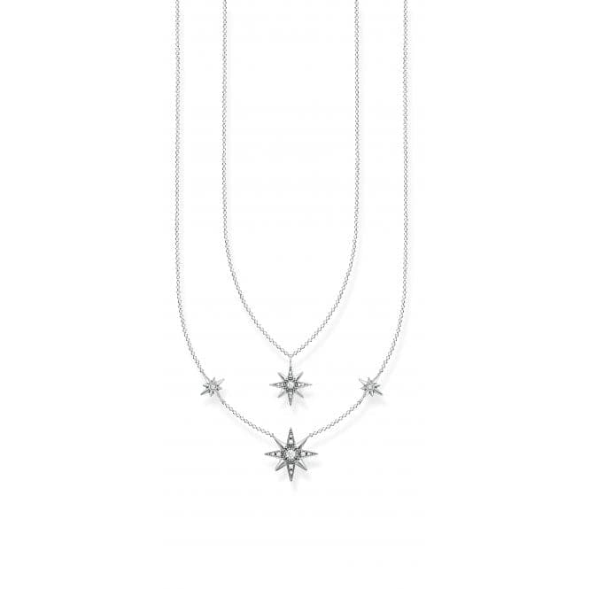 Sterling Silver Zirconia Stars Necklace KE1984 - 643 - 14 - L45VThomas Sabo Sterling SilverKE1984 - 643 - 14 - L45V