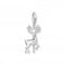 Sterling Silver Zirconia White Deer Charm 1910 - 051 - 14Thomas Sabo Charm Club1910 - 051 - 14