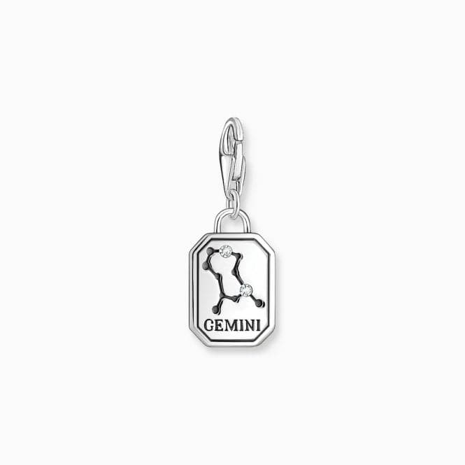 Sterling Silver Zirconia Zodiac Sign Gemini Charm 2145 - 643 - 21Thomas Sabo Charm Club Charmista2145 - 643 - 21