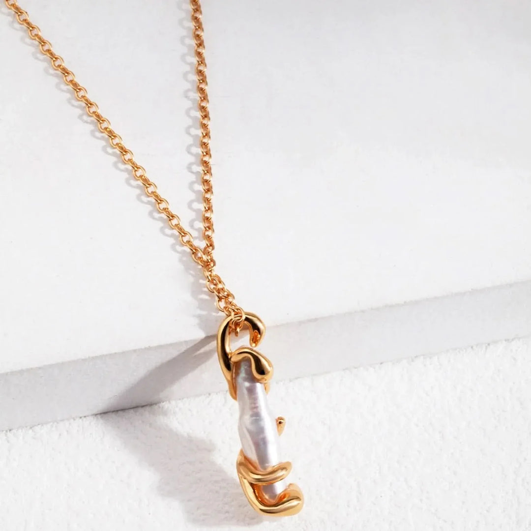 Stick Baroque Pearl Necklace