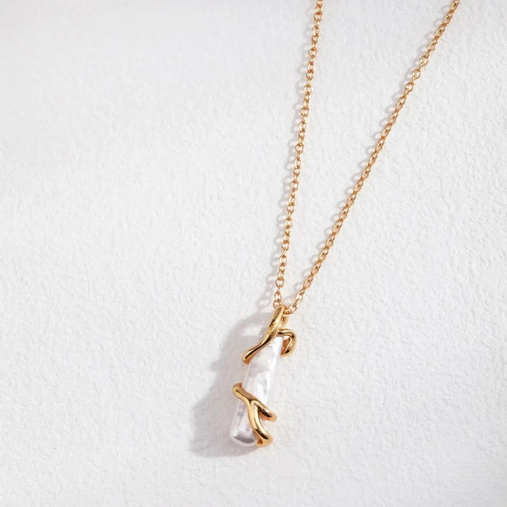 Stick Baroque Pearl Necklace