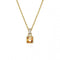 Stilla Gold - Tone Plated Yellow Square Cut Pendant 5648749Swarovski5648749