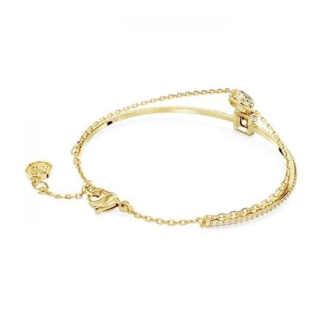 Stilla Mixed Cuts Gold - tone Plated Bangle 5662924Swarovski5662924