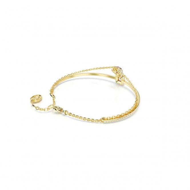 Stilla Red Heart Gold - tone Plated Bangle 5683835Swarovski5683835