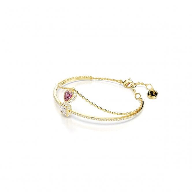 Stilla Red Heart Gold - tone Plated Bangle 5683835Swarovski5683835