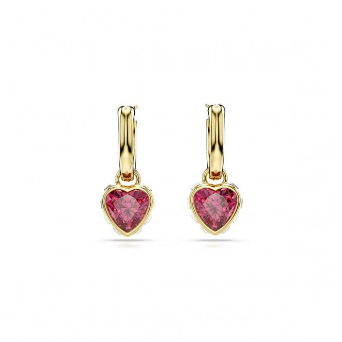 Stilla Red Heart Gold - tone Plated Drop Earrings 5684760Swarovski5684760