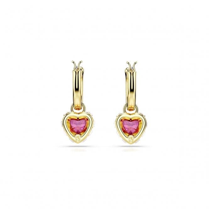 Stilla Red Heart Gold - tone Plated Drop Earrings 5684760Swarovski5684760