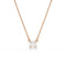 Stilla Rose Gold - tone Plated White Square Cut Pendant 5701904Swarovski5701904