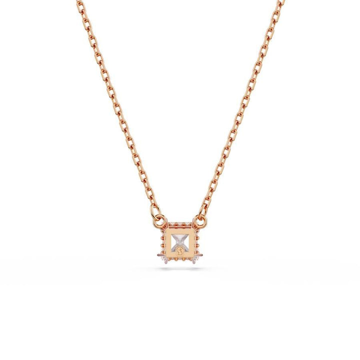 Stilla Rose Gold - tone Plated White Square Cut Pendant 5701904Swarovski5701904