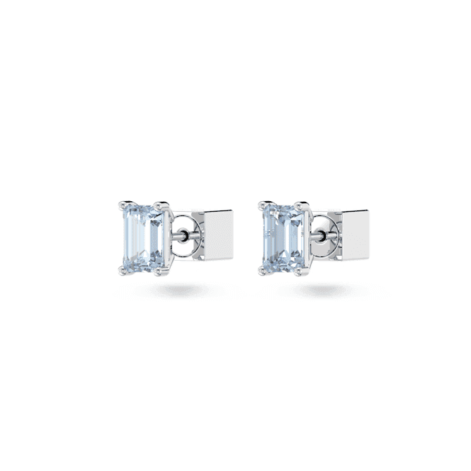 Stilla Stud Blue Rhodium Plated Earrings 5639134Swarovski5639134