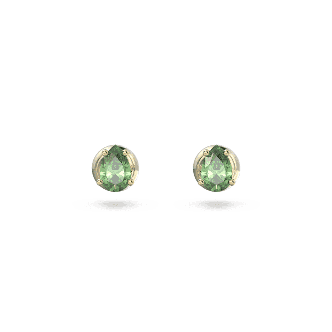 Stilla Stud Cut Green Gold - tone Plated Earrings 5639120Swarovski5639120