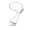 Sterling Silver Linked Heart Necklace DN218